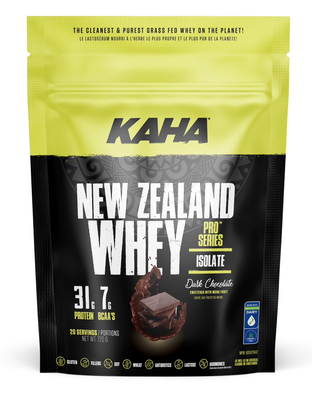 Kaha NZ Whey Isolate - Chocolate 720g