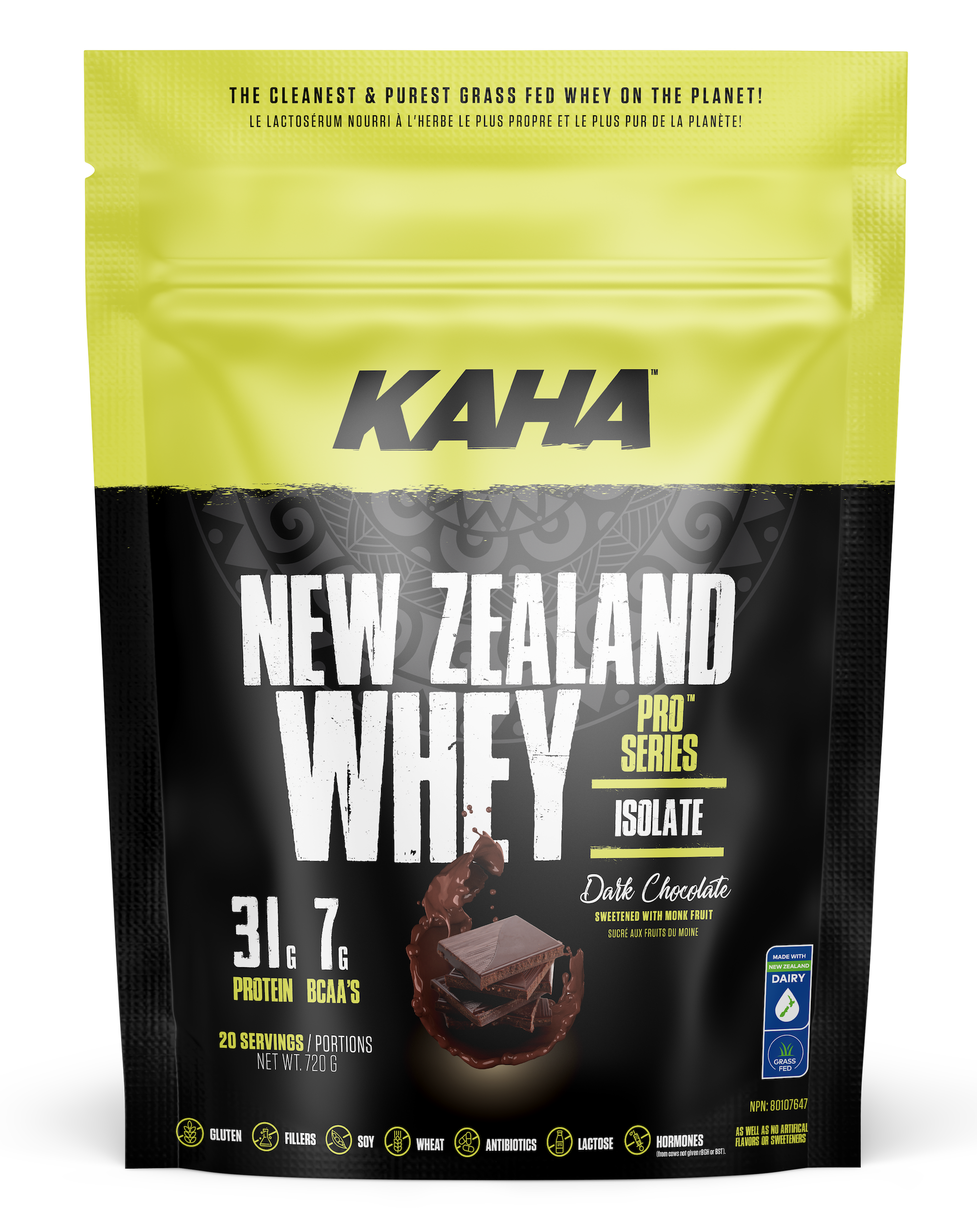 Kaha NZ Whey Isolate - Chocolate 720g