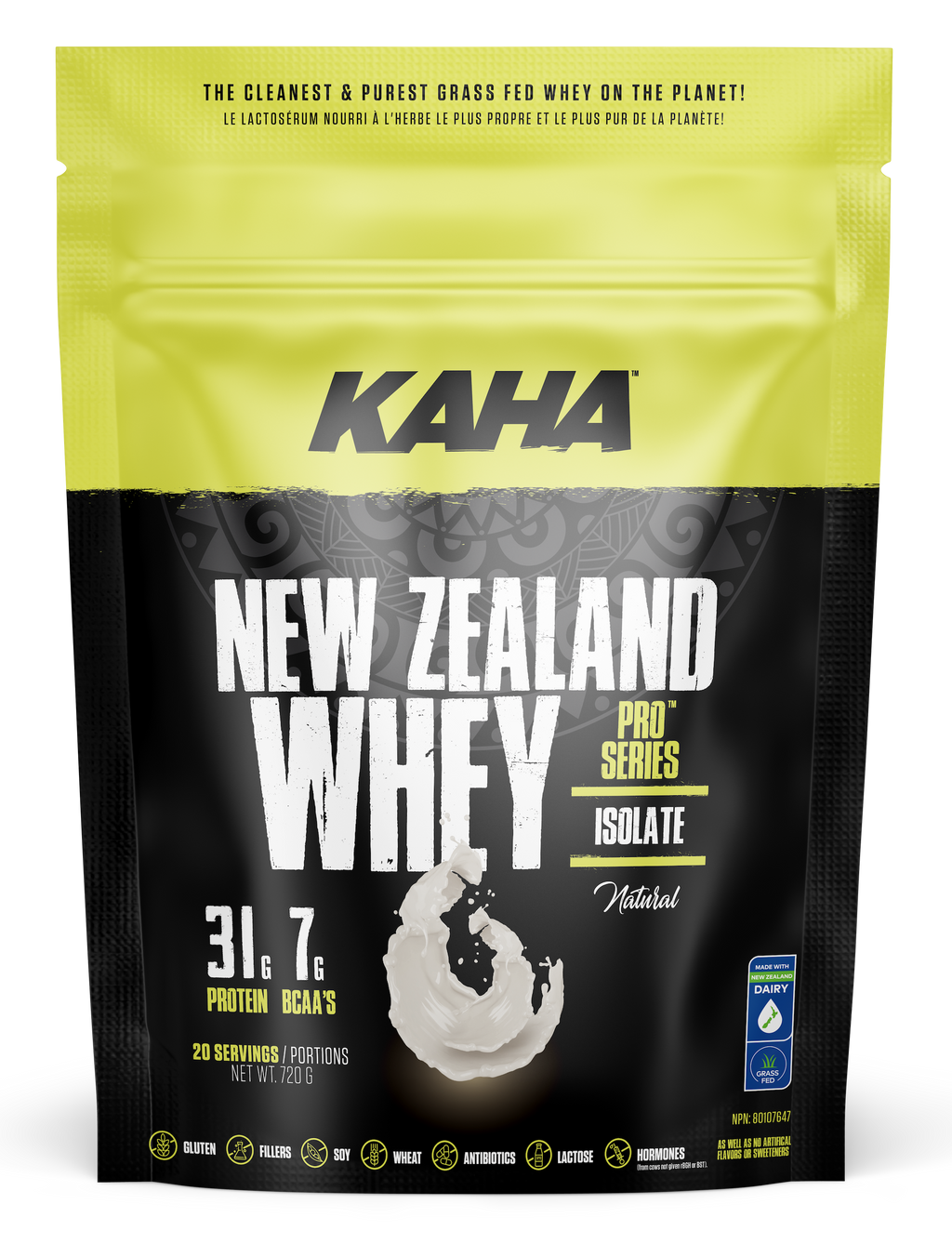 Kaha NZ Whey Isolate - Natural 720g