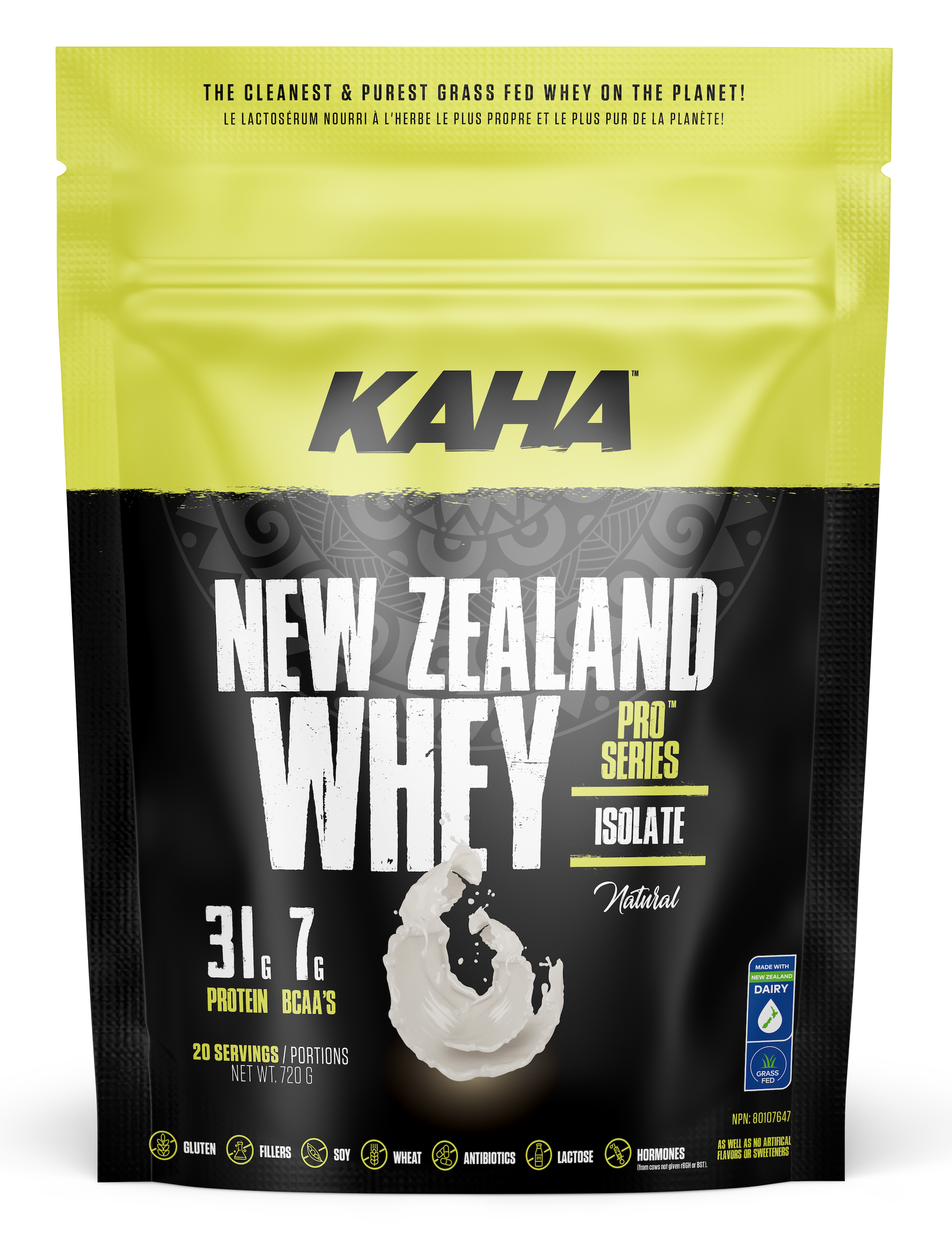 Kaha NZ Whey Isolate - Natural 720g