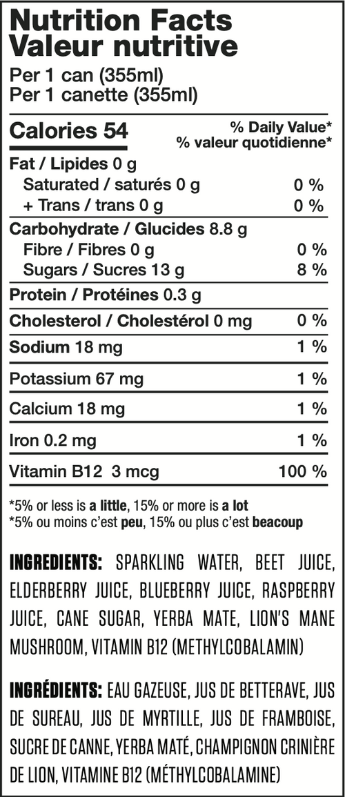 Ergogenics Liquid Adrenaline - Beets Berries - Case (12)