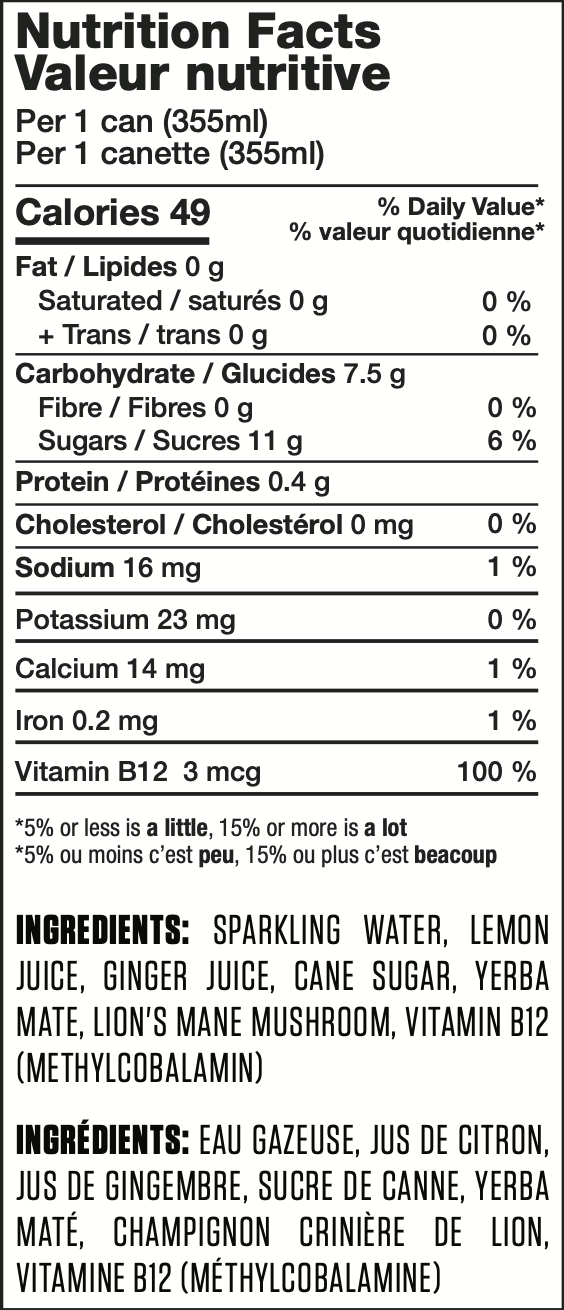 Ergogenics Liquid Adrenaline - Lemon Ginger - Case (12)