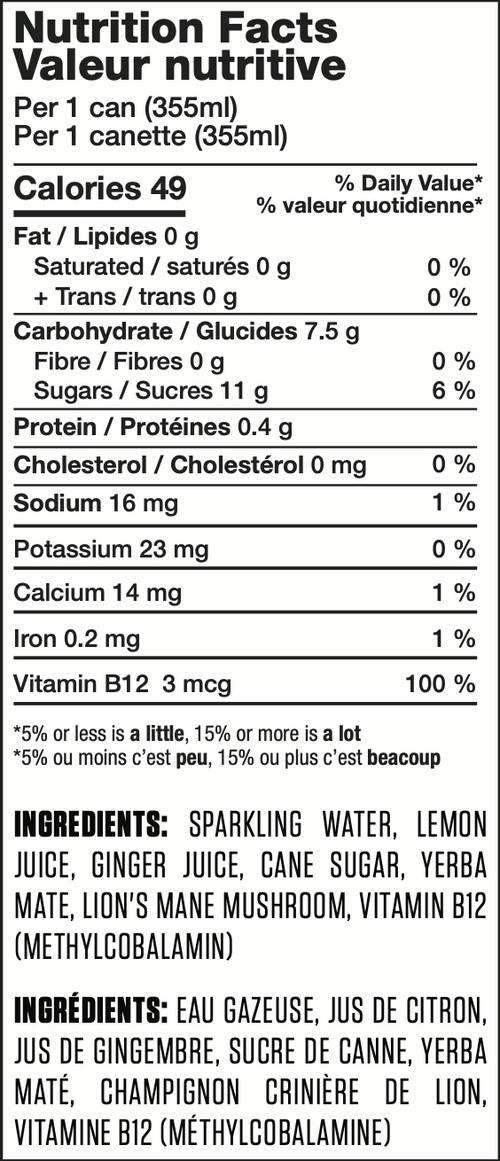 Ergogenics Liquid Adrenaline - Lemon Ginger - Case (12)