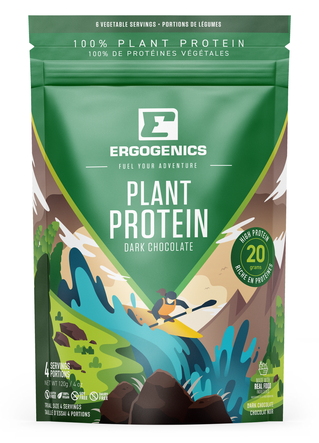 Ergogenics Plant Protein - Chocolate 120g