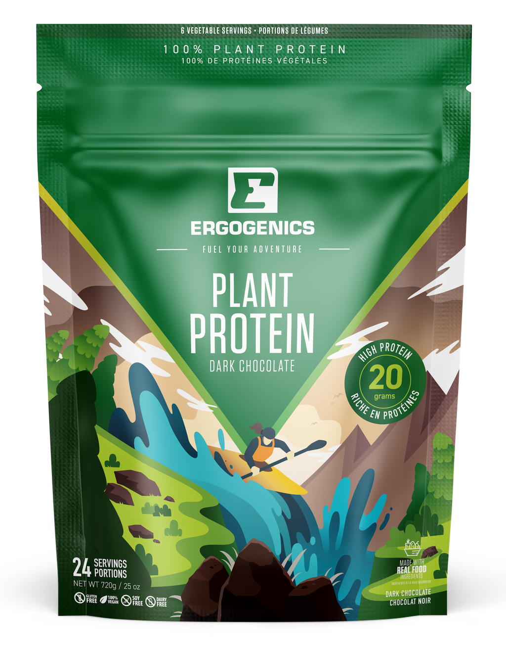 Ergogenics Plant Protein - Chocolate 720g
