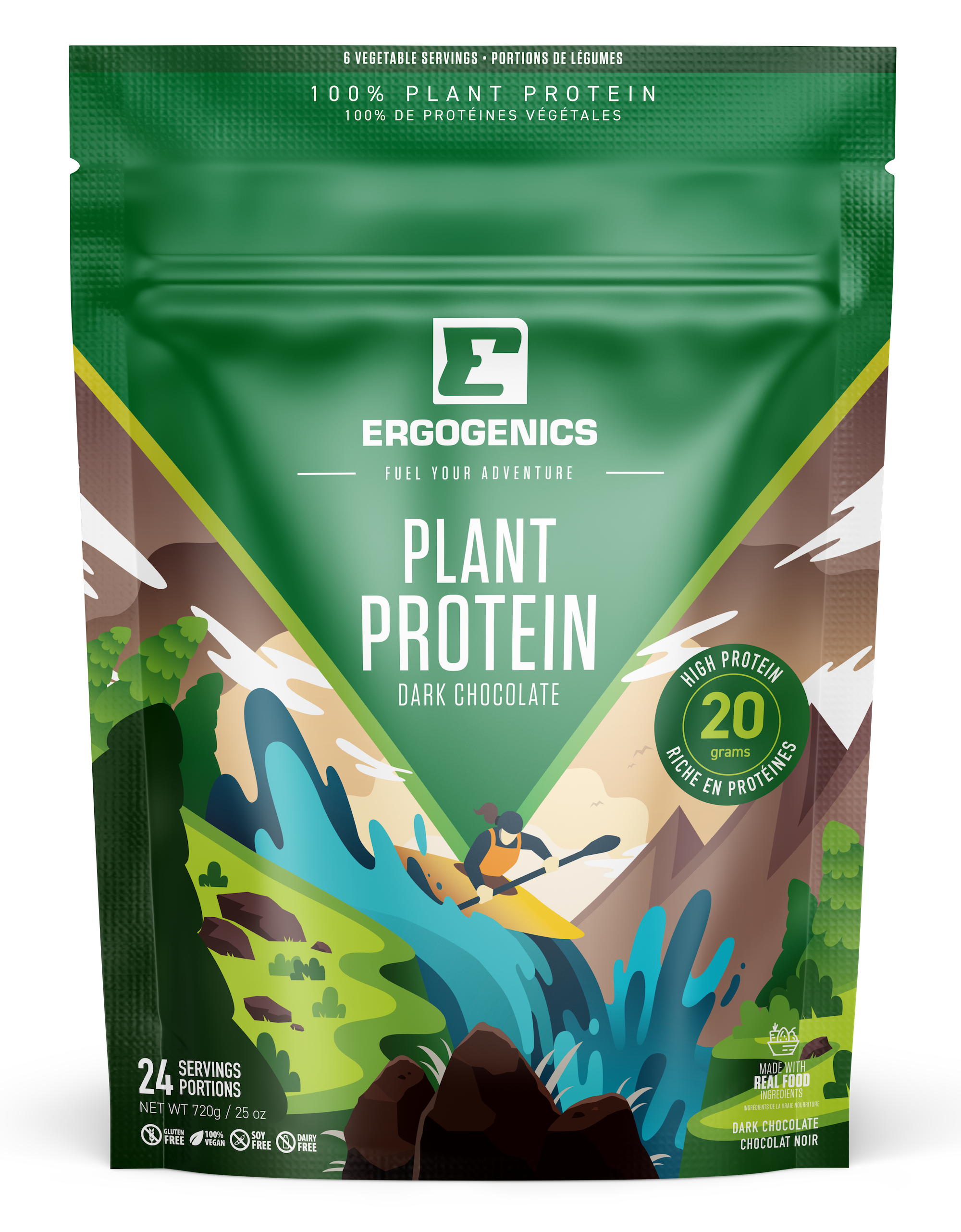 Ergogenics Plant Protein - Chocolate 720g