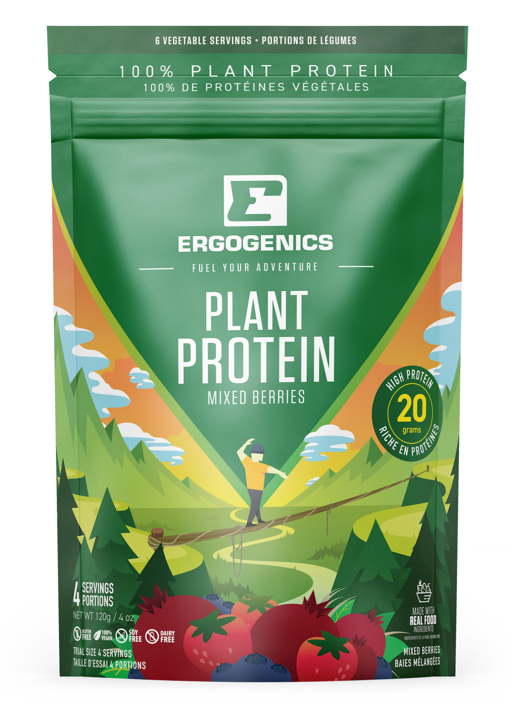 Ergogenics Plant Protein - Berry 120g
