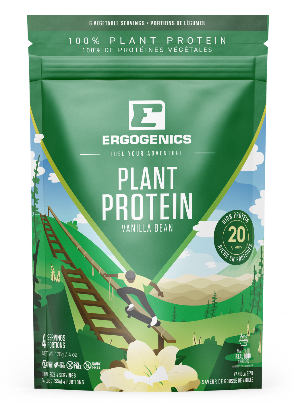 Ergogenics Plant Protein - Vanilla 120g