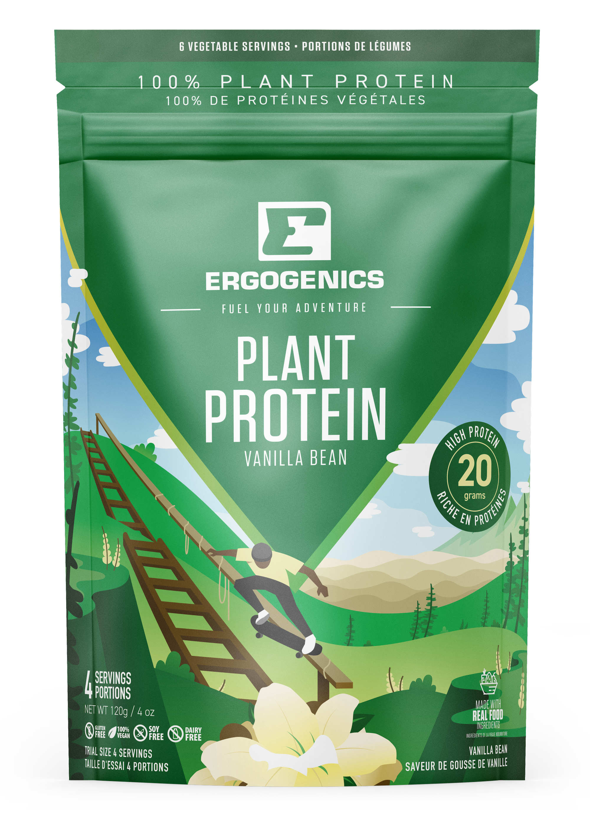 Ergogenics Plant Protein - Vanilla 120g
