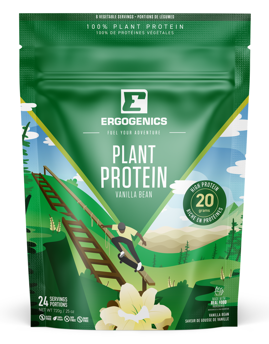 Ergogenics Plant Protein - Vanilla 720g